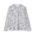 Men's Camo Warmup Hoodie — Grey Abstract Camouflage AOP