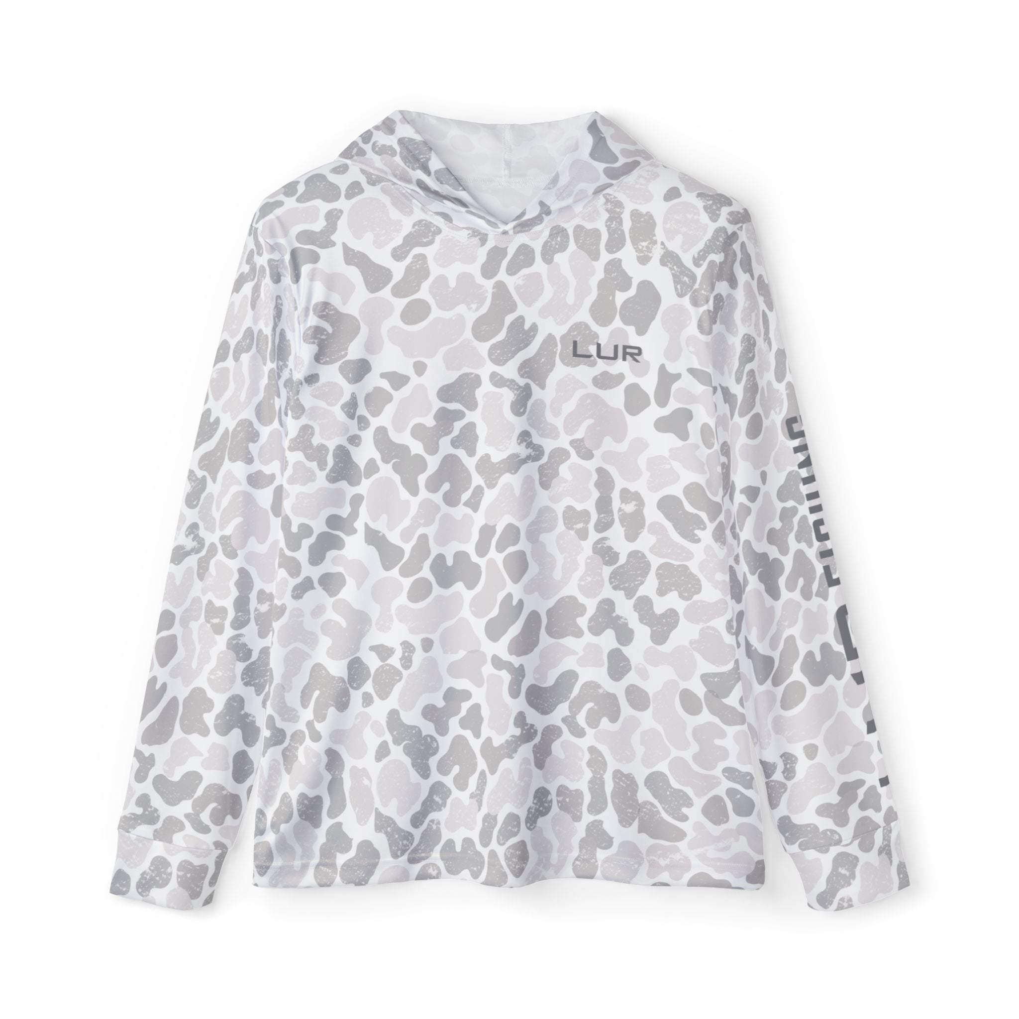 Camo Performance Hoodie — LUR Grey All-Over Print