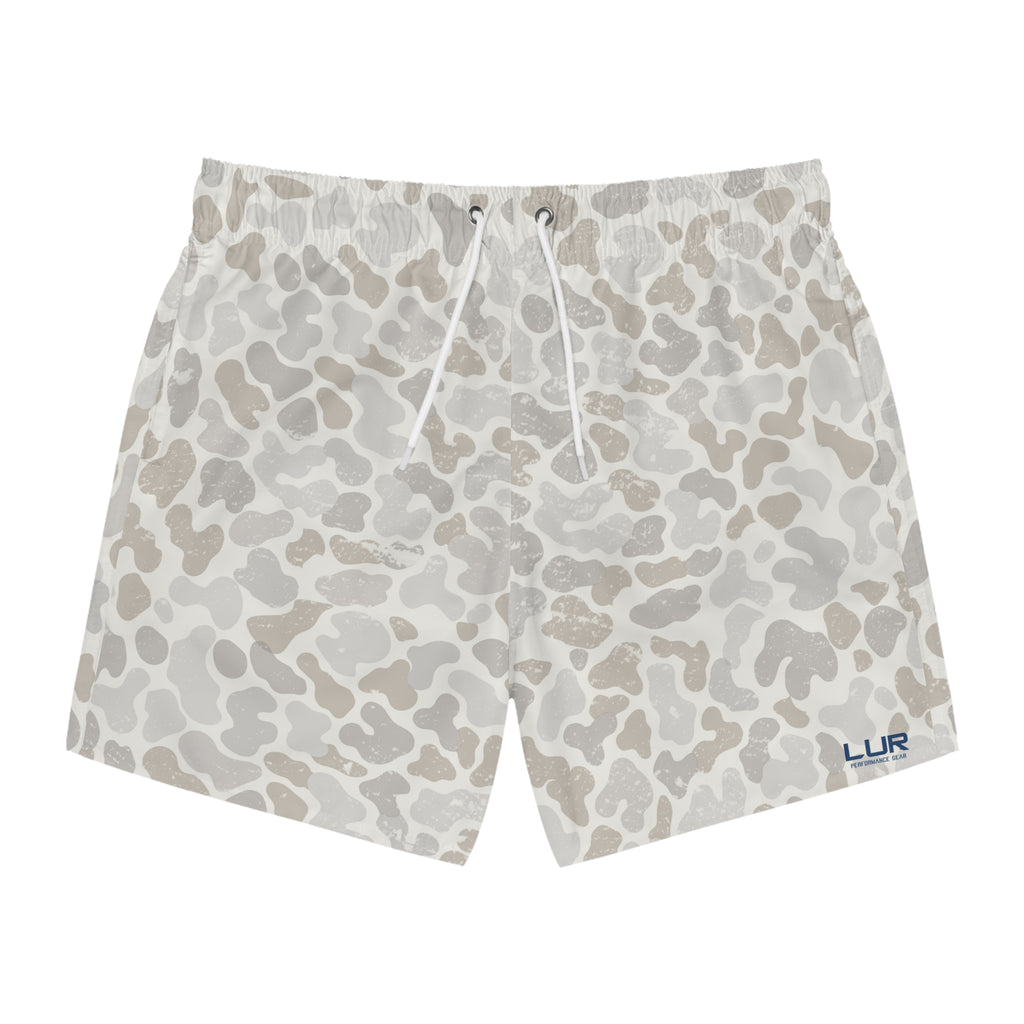 Pale Brown Camo Print SwimFish Water Shorts
