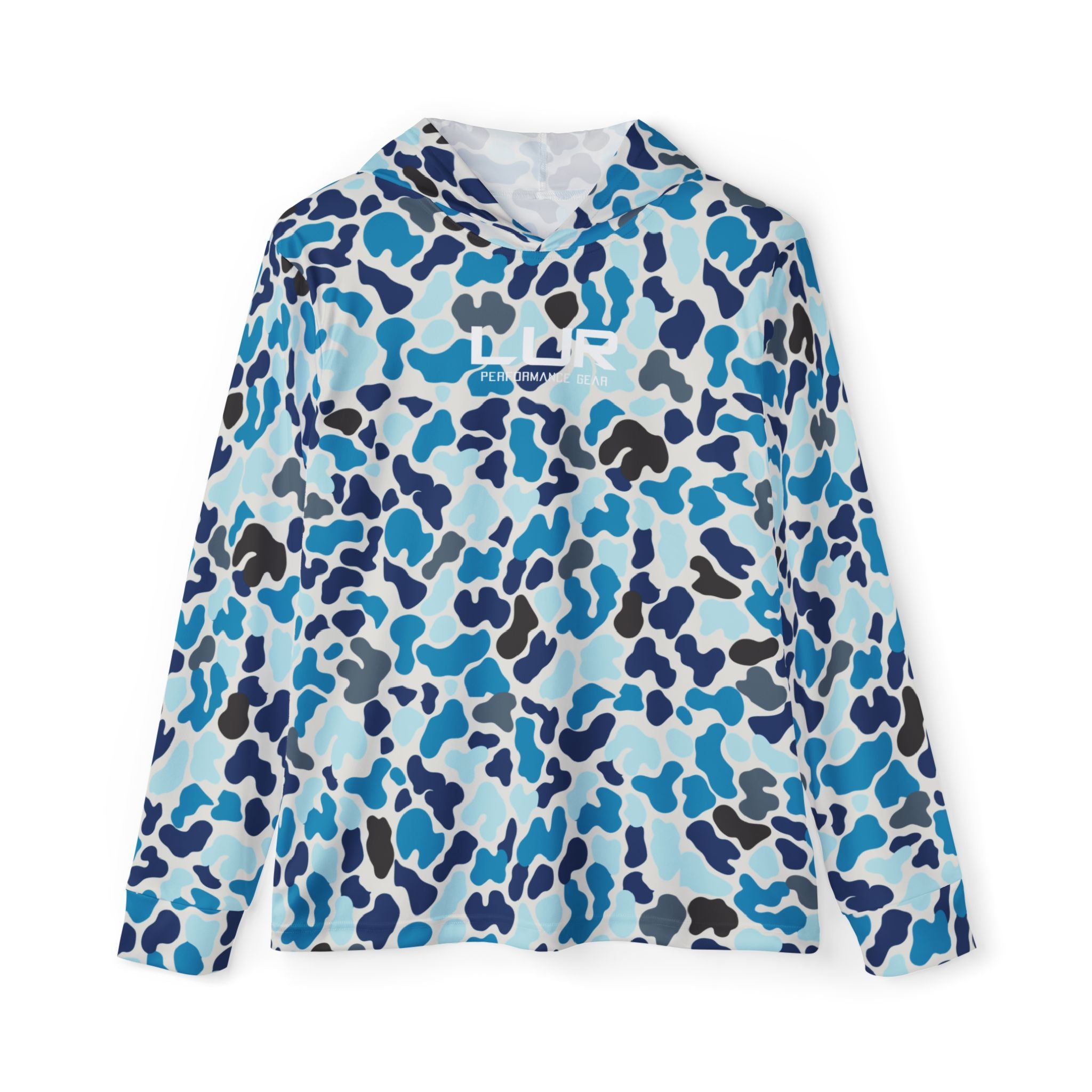 Oceanic Blue Camo Performance Hoodie
