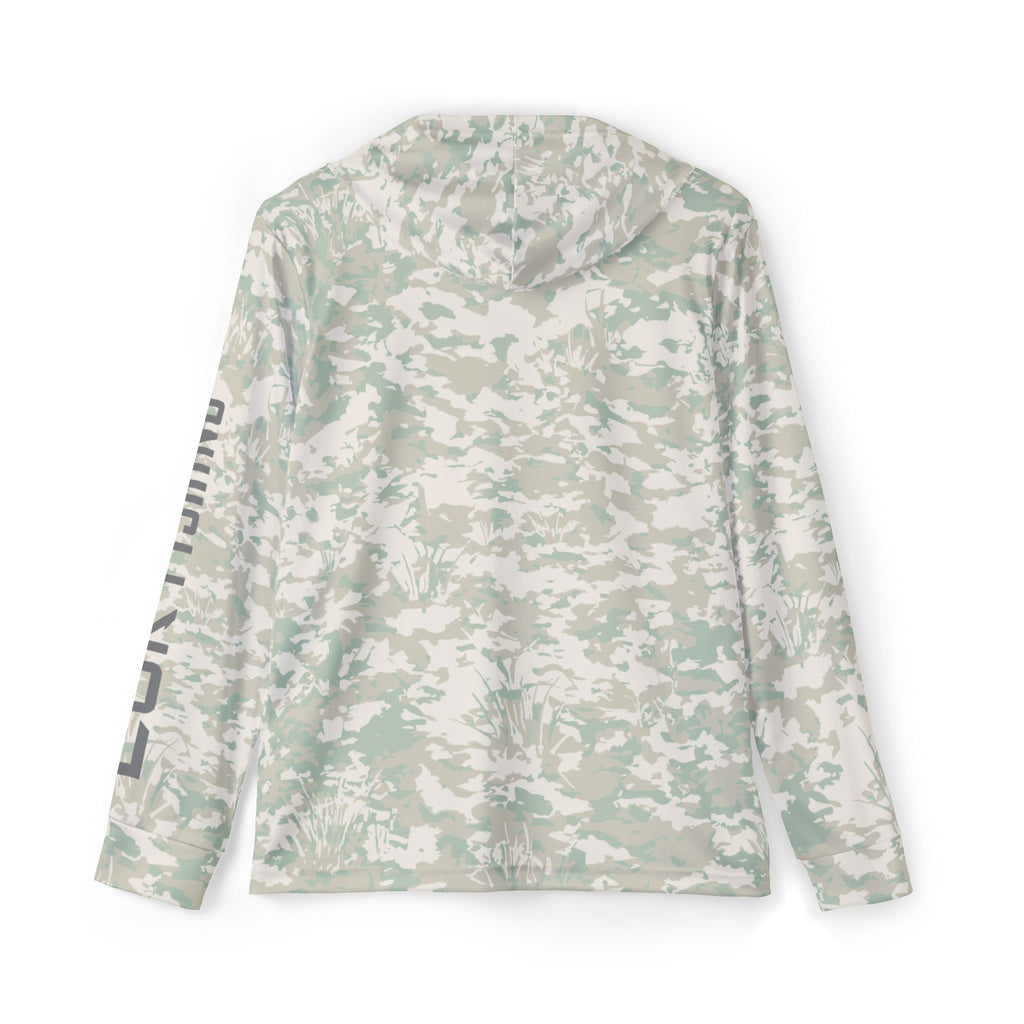 Men's Camo Warmup Hoodie — Lightweight Performance Pullover with 'CLUR' Sleeve Print