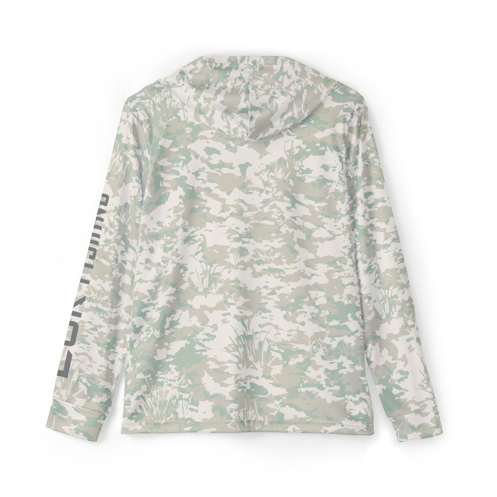 Men's Camo Warmup Hoodie — Lightweight Performance Pullover with 'CLUR' Sleeve Print