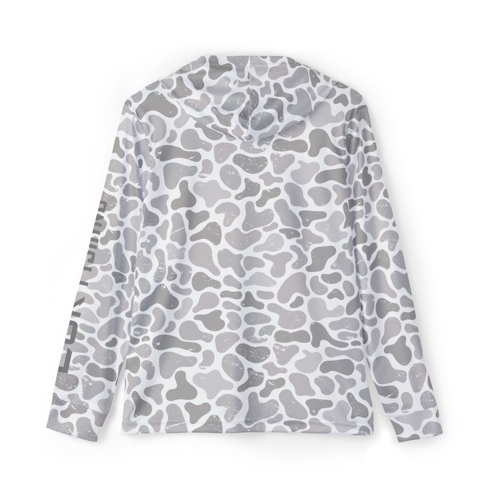 Men's Camo Warmup Hoodie — Grey Abstract Camouflage AOP