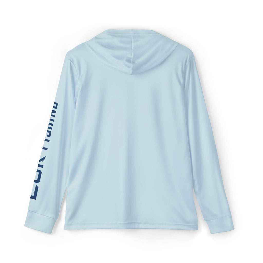 Light Blue 'LUR' Sports Warmup Hoodie — Men's Performance Pullover